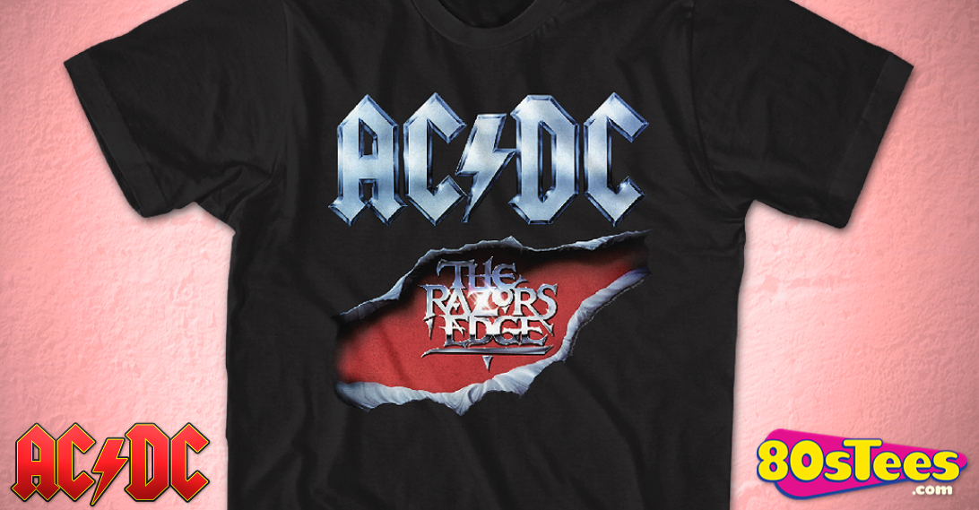 ACDC Razors Edge T-Shirt: 80s Music ACDC T-shirt