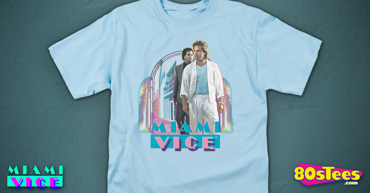 Crockett and Tubbs Miami Vice T-Shirt: Miami Vice Mens T-Shirt