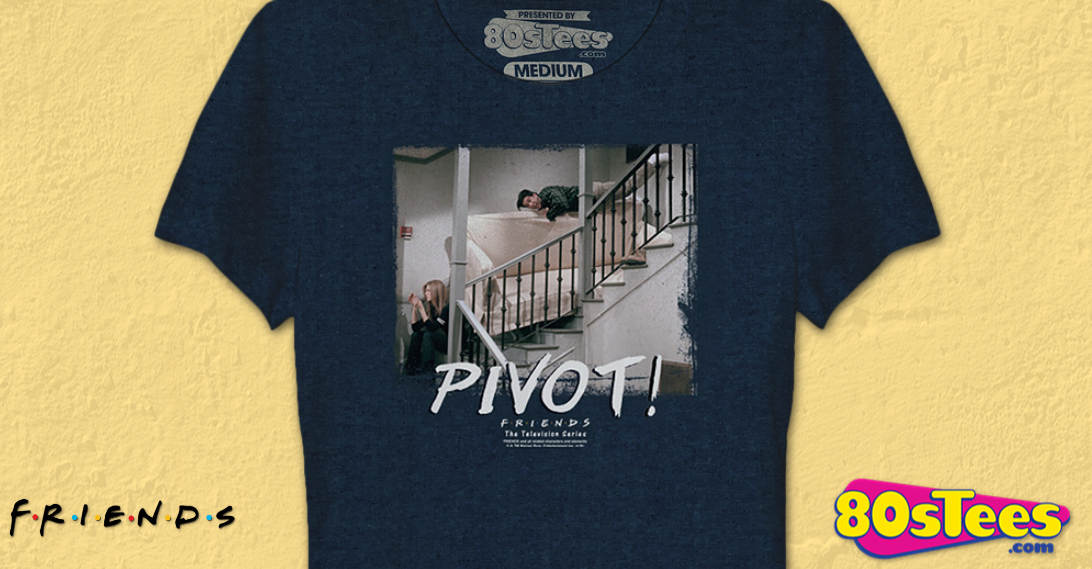 Pivottable Merch Ladies Pivot Friends T-Shirt: Ross and Rachel Friends Shirt