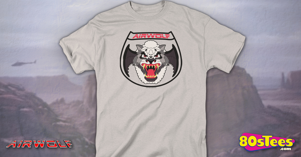 Logo Airwolf T-Shirt: Airwolf Mens T-Shirt