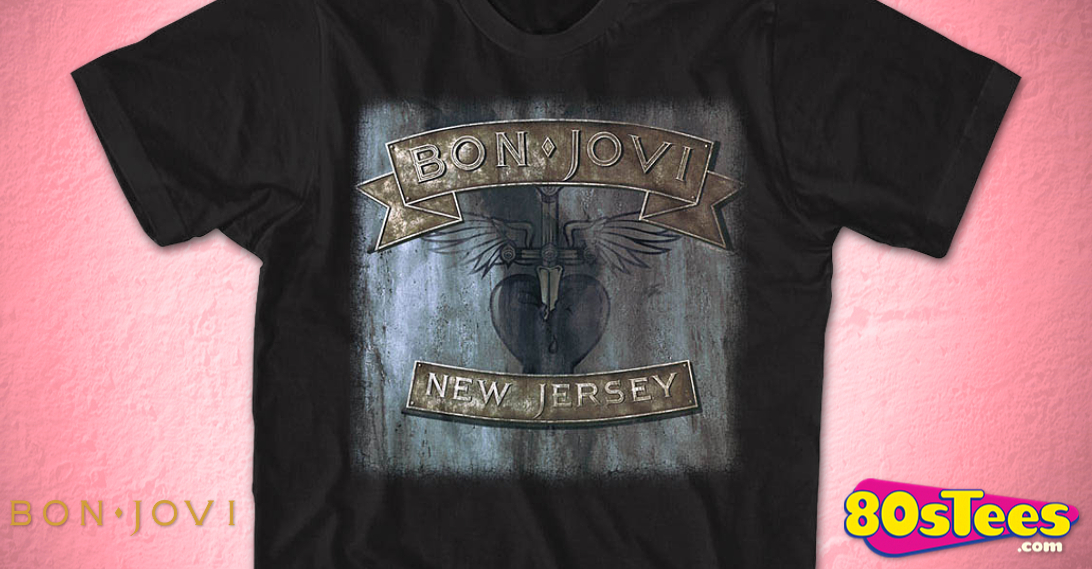 New Jersey Bon Jovi T-Shirt: Bon Jovi Mens T-Shirt