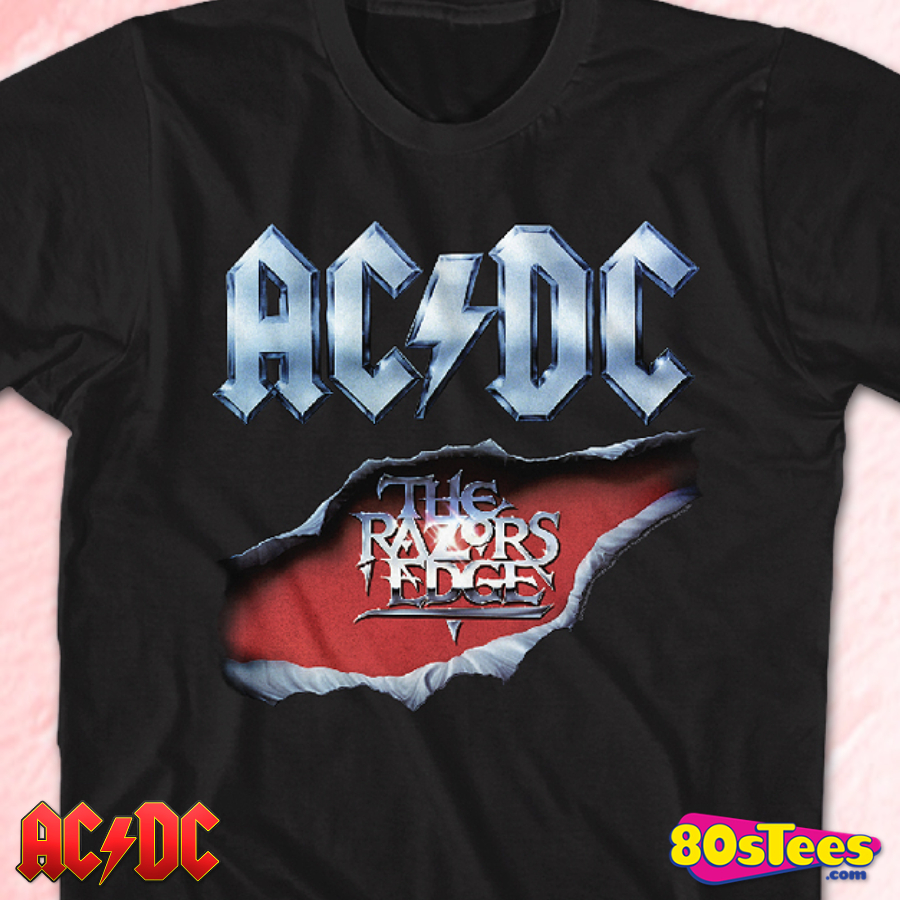 ACDC Razors Edge T-Shirt: 80s Music ACDC T-shirt