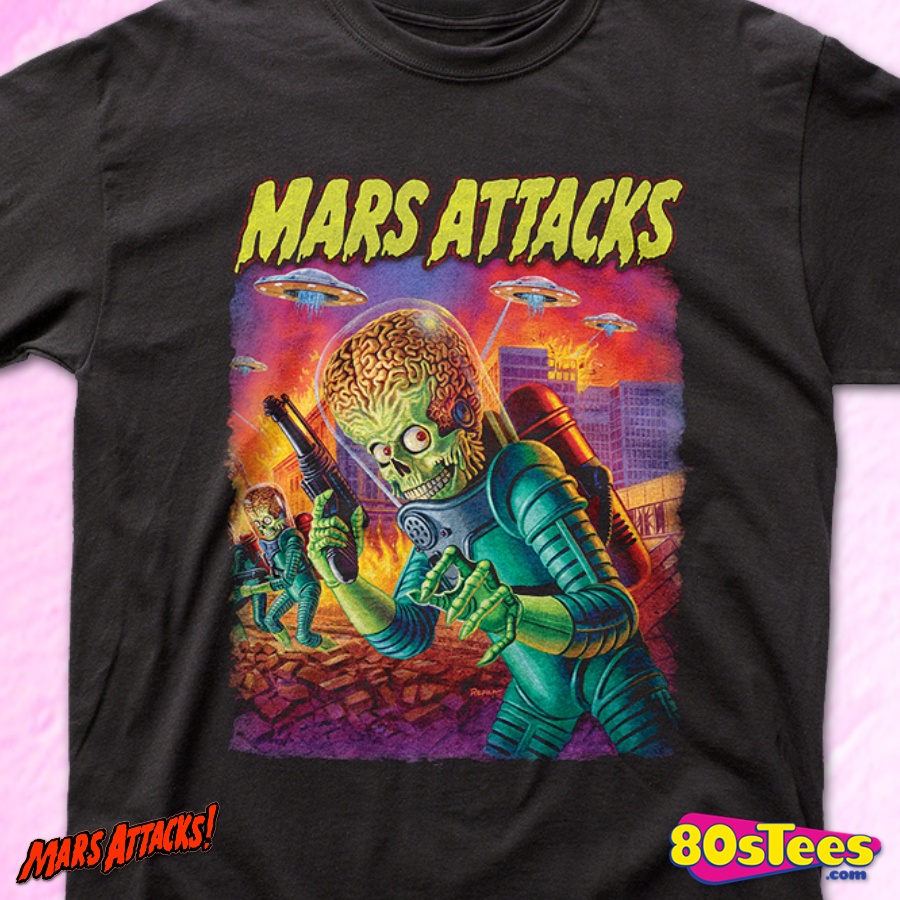 Mars Attacks T-Shirt: Mars Attacks Mens T-Shirt